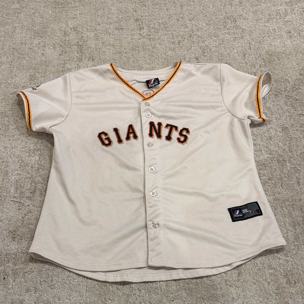 Posey Giants Baseball Jersey - Cream